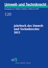 Buchcover Jahrbuch des Umwelt- und Technikrechts 2013