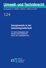 Buchcover Energiewende in der Industriegesellschaft