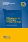 Buchcover Stiftungsformen zur Gestaltung der Vermögensnachfolge