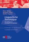 Buchcover Linguistische Textanalyse