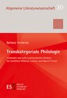 Buchcover Transkategoriale Philologie