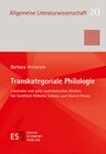 Buchcover Transkategoriale Philologie