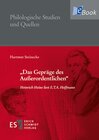 Buchcover „Das Gepräge des Außerordentlichen“