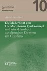 Buchcover Die Modernität von Theodor Storms Lyrikkonzept und sein "Hausbuch aus deutschen Dichtern seit Claudius"