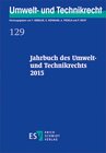Buchcover Jahrbuch des Umwelt- und Technikrechts 2015
