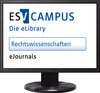 Buchcover ESV-Campus Rechtswissenschaften eJournals