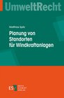 Buchcover Planung von Standorten für Windkraftanlagen