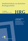 Buchcover Handwörterbuch zur deutschen Rechtsgeschichte (HRG) – Lieferungsbezug – Lieferung 13: Herzog, Herzogtum–Insatz