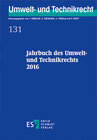 Buchcover Jahrbuch des Umwelt- und Technikrechts 2016