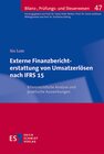 Buchcover Externe Finanzberichterstattung von Umsatzerlösen nach IFRS 15