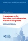 Buchcover Expansionen in der deutschen und italienischen Wissenschaftssprache