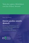 Buchcover Decem gradus amoris deutsch