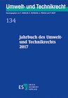Buchcover Jahrbuch des Umwelt- und Technikrechts 2017