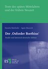 Buchcover Der ‚Oxforder Boethius‘