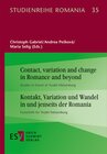 Buchcover Contact, variation and change in Romance and beyond | Kontakt, Variation und Wandel in und jenseits der Romania