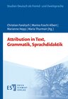 Buchcover Attribution in Text, Grammatik, Sprachdidaktik