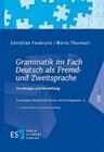 Buchcover Grammatik im Fach Deutsch als Fremd- und Zweitsprache