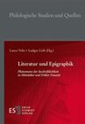Buchcover Literatur und Epigraphik