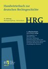 Buchcover Handwörterbuch zur deutschen Rechtsgeschichte (HRG) – Lieferungsbezug – Lieferung 31: Reichsgesetzgebung–Reichsvikariat