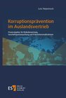 Buchcover Korruptionsprävention im Auslandsvertrieb