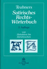 Buchcover Teubners Satirisches Rechtswörterbuch