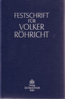 Buchcover Festschrift für Volker Röhricht zum 65. Geburtstag