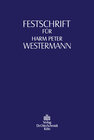 Buchcover Festschrift für Harm Peter Westermann zum 70. Geburtstag