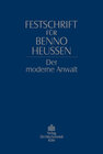 Buchcover Festschrift für Benno Heussen