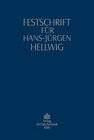 Buchcover Festschrift für Hans-Jürgen Hellwig