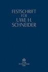 Buchcover Festschrift für Uwe H. Schneider