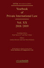Buchcover Yearbook of Private International Law Vol. XX – 2018/2019