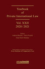 Buchcover Yearbook of Private International Law Vol. XXII – 2020/2021