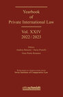 Buchcover Yearbook of Private International Law Vol. XIV – 2022/2023