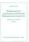 Buchcover Münsteraner Symposion / Reformentwurf zu Grundvorschriften des Einkommensteuergesetzes