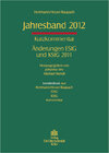 Buchcover Jahresband 2012