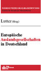 Buchcover Europäische Auslandsgesellschaften in Deutschland