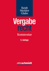 Buchcover Vergaberecht