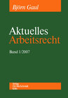 Buchcover Aktuelles Arbeitsrecht 2007