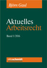 Buchcover Aktuelles Arbeitsrecht 2016