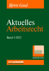 Buchcover Aktuelles Arbeitsrecht, Band 1/2022