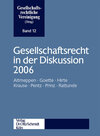Buchcover Gesellschaftsrecht in der Diskussion 2006