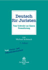 Buchcover Deutsch für Juristen
