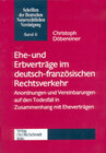 Buchcover Ehe- und Erbverträge im deutsch-französischen Rechtsverkehr