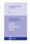 Buchcover DGRI Jahrbuch 2013