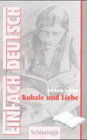 Buchcover EinFach Deutsch - Textausgaben / Kabale und Liebe