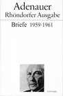Buchcover Adenauer Briefe 1959-1961