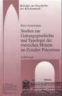 Buchcover Studien zur Gattungsgeschichte und Typologie der römischen Motette im Zeitalter Palestrinas