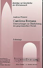 Buchcover Cantilena romana