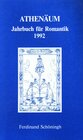Buchcover Athenäum - 2. Jahrgang 1992 - Jahrbuch für Romantik