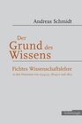 Buchcover Der Grund des Wissens